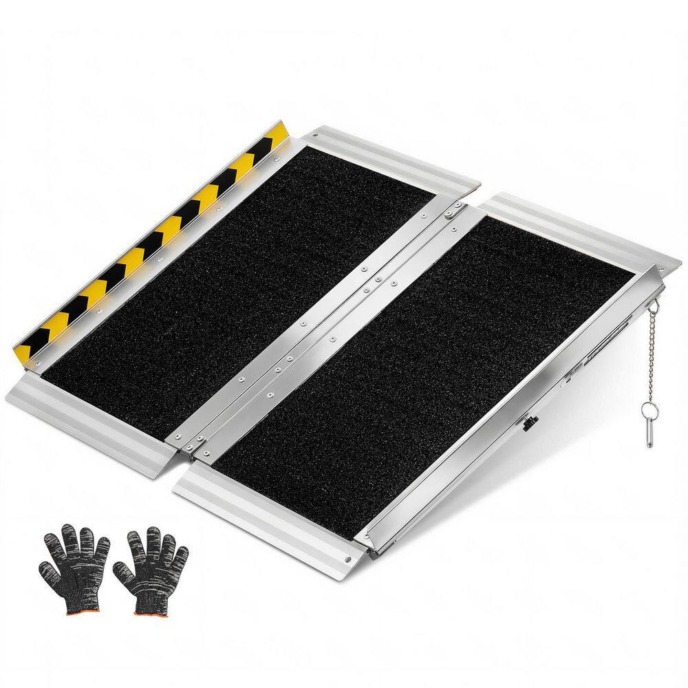 2FT. Portable Folding Wheelchair Ramp, Aluminum Non-Slip Handicap Ramp, 800 lbs. Capacity for Stairs, Thresholds & Curbs price history on PriceWatchPro
