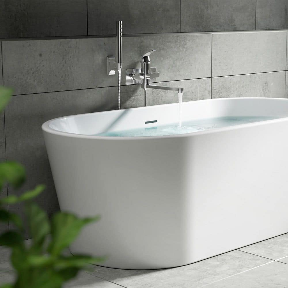 Niagara Chrome Wall Mounted Tub Filler with Handshower