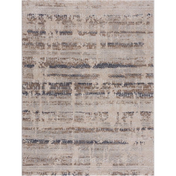 PRIVATE BRAND UNBRANDED Bazaar Averie Grey 8 ft. x 10 ft. Area Rug