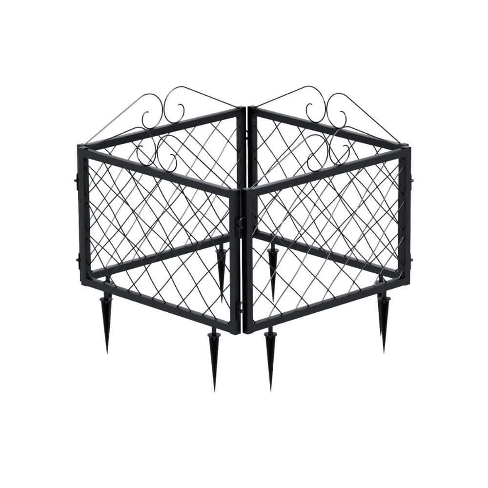 26 in. Decorative Metal Garden Fence (4-Pack) price history on PriceWatchPro