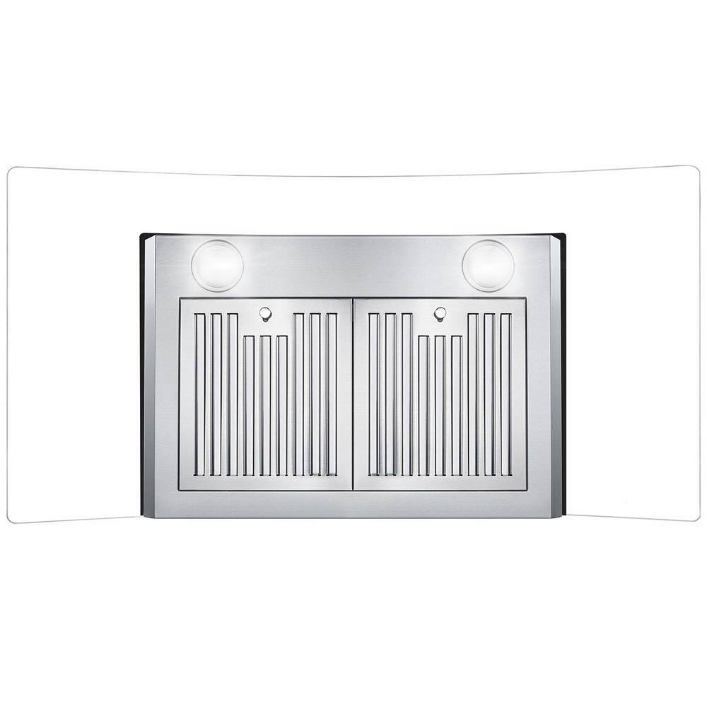 Cosmo 36" Stainless Steel Wall Mount Range Hood with Charcoal Filter