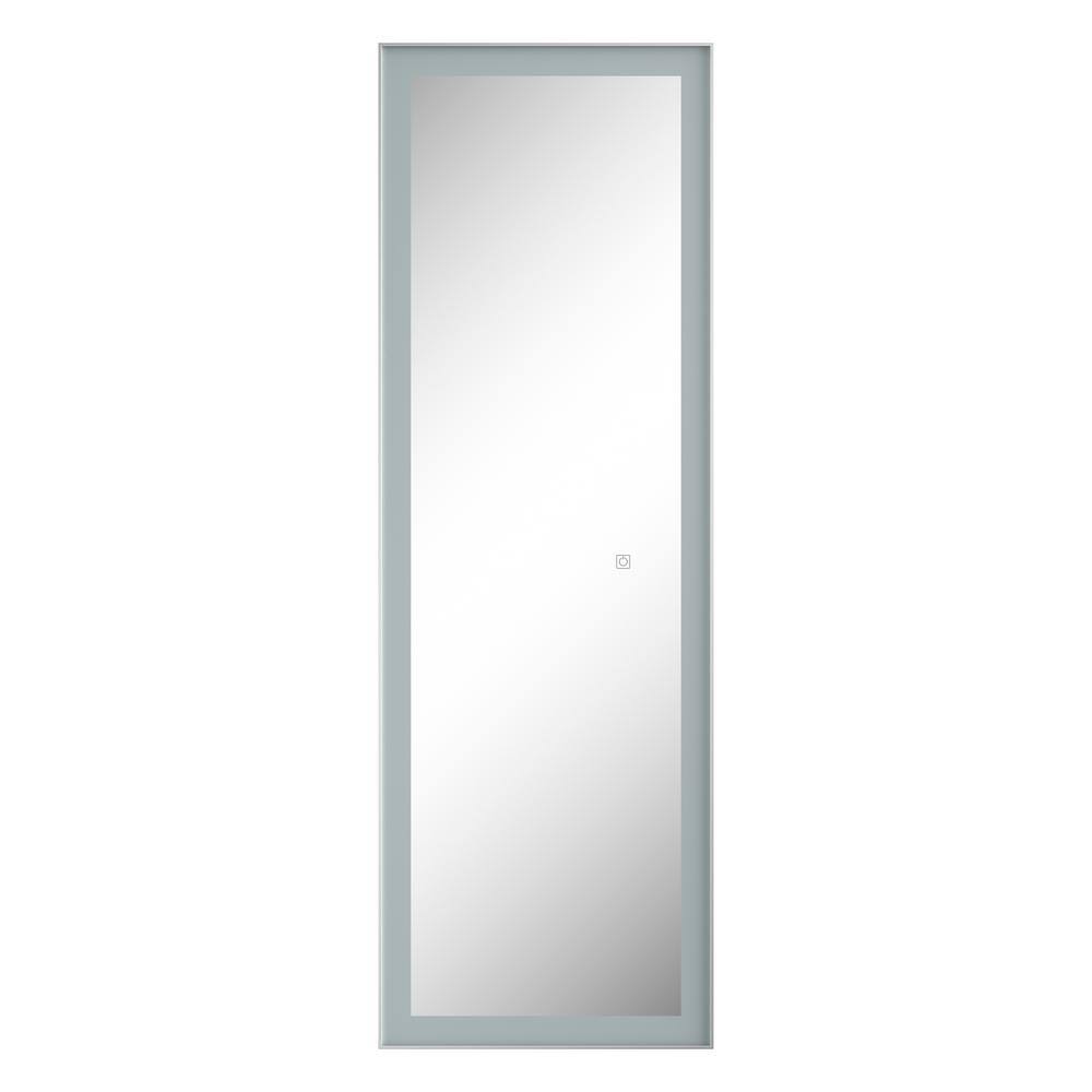 KOHROS 22 in. x 65 in. Modern Rectangle Framed Decorative Mirror LED001 ...