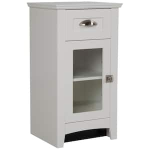 Lamport 18 in. W x 15 in. D x 33 in. H White Freestanding Linen Cabinet