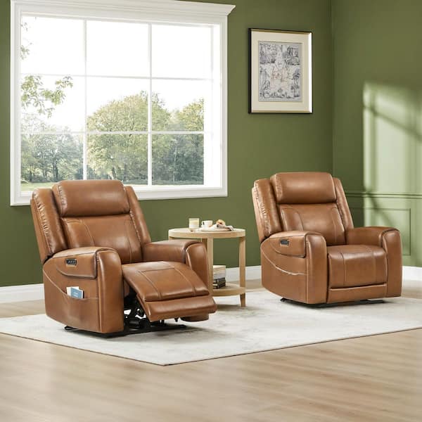 Spruce & Spring Rhea Dual Motors Saddle Genuine Leather Wall