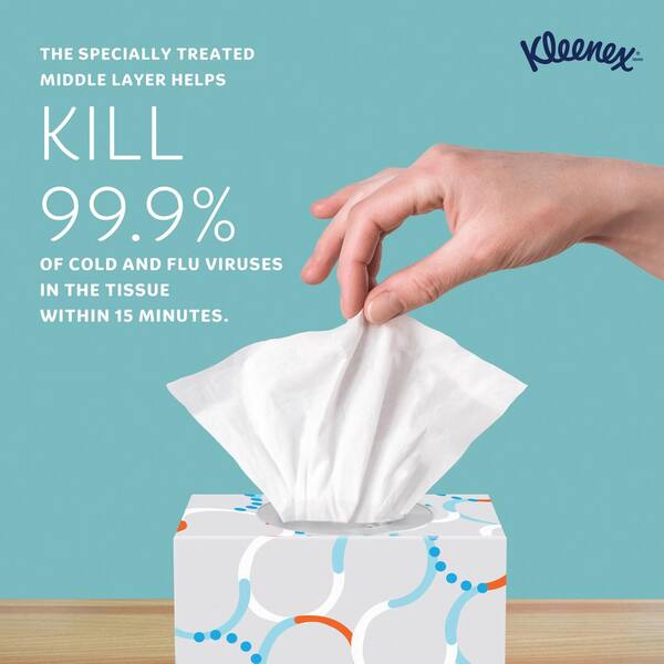 Kleenex Anti-Viral Cube Facial Tissue (68-Count) KCC21286 - The