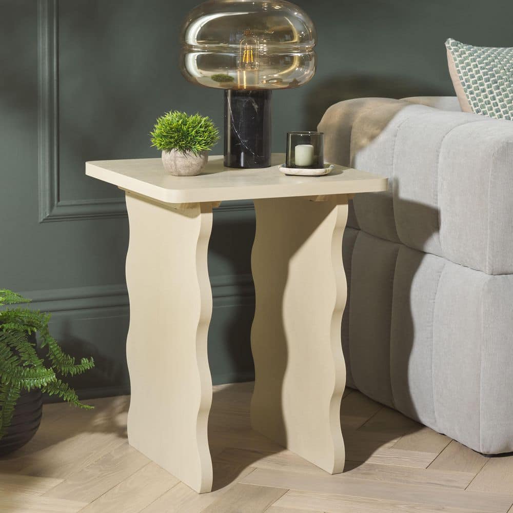 SAFAVIEH Preslyn 18.9 in. Sand Wood End Table ACC5735A - The Home Depot