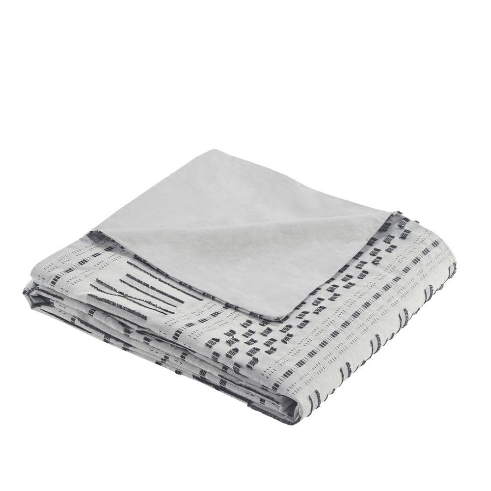 Modern 3-Piece Multicolor 100% Cotton King or Cal King Jacquard Duvet Cover
