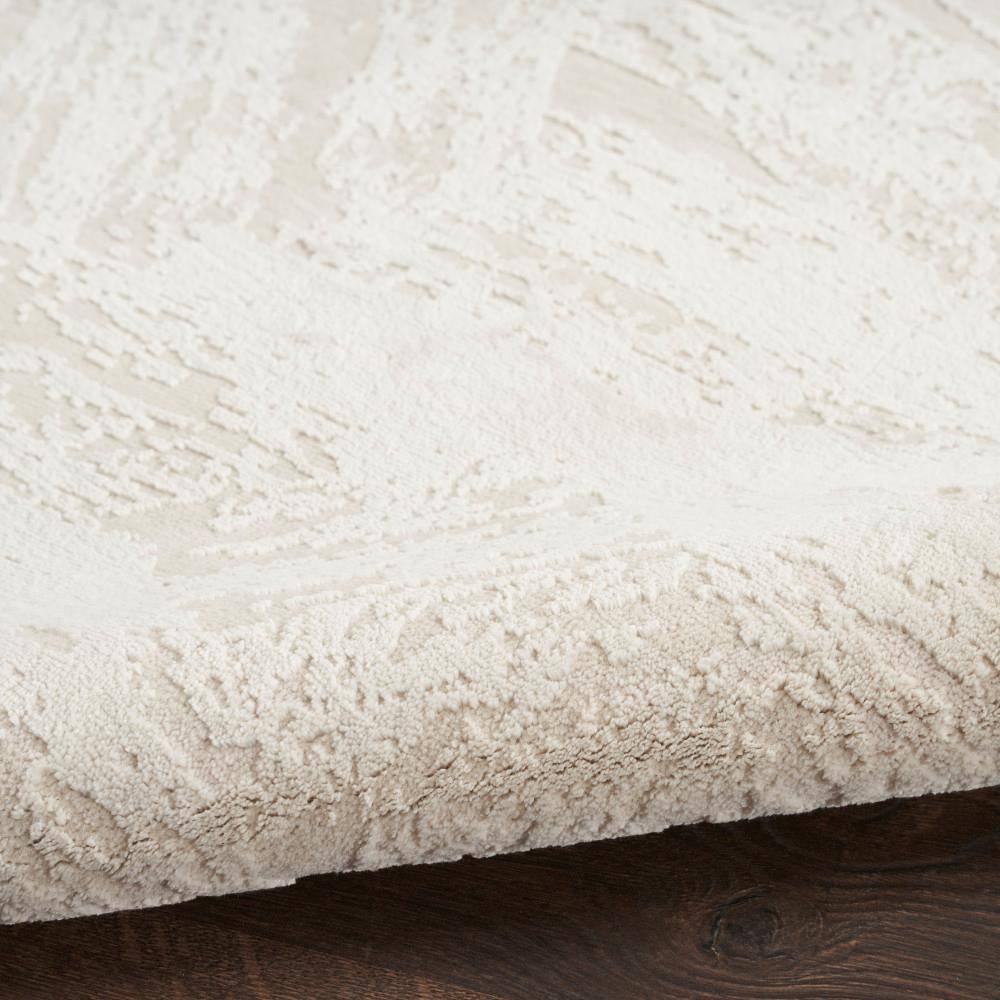 Elysian Ivory Abstract Wool-Blend 5'3" x 7'3" Area Rug