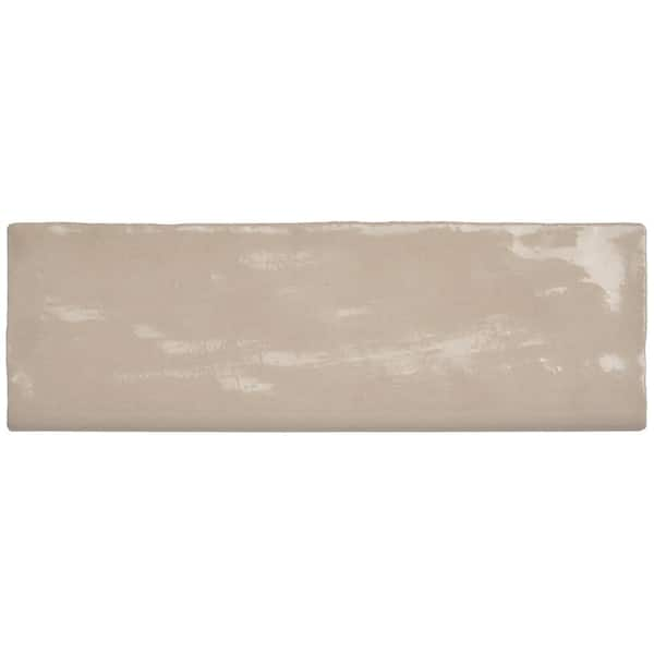 Ivy Hill Tile Kingston Sand 2.55 in. x 7.87 in. Glazed Ceramic Bullnose ...