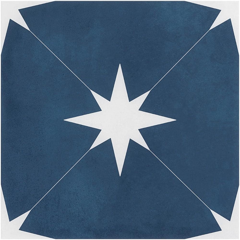 Polaris Navy 9 in. x 0.39 in. Matte Porcelain Floor and Wall Tile Sample price history on PriceWatchPro