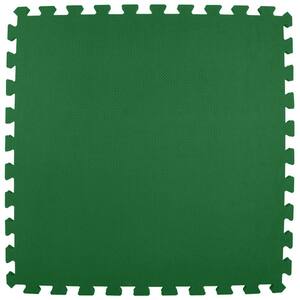 Premium Forest Green 24 in. W x 24 in. L Foam Kids and Gym Interlocking Tiles (58.1 sq. ft.) (15-Pack)