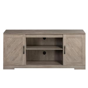 Bennett 57.9 in. Grey TV Stand Fits for TV's up to 65 in.