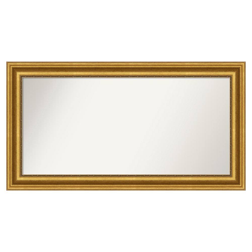 Parlor Gold 47.75 in. W x 25.75 in. H Custom Non-Beveled Recycled Polystyrene Framed Bathroom Vanity Wall Mirror price history on PriceWatchPro