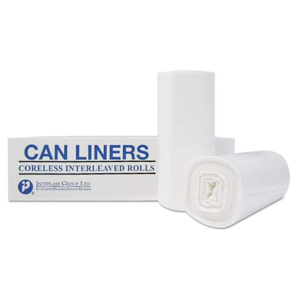 Heritage Clear Low-Density Can Liners, 12-16 gal, 0.35 mil, 24 x 32, 1000/Carton