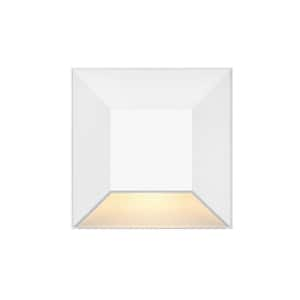 Nuvi Low Voltage Matte White Integrated LED Hardwired Stair Light