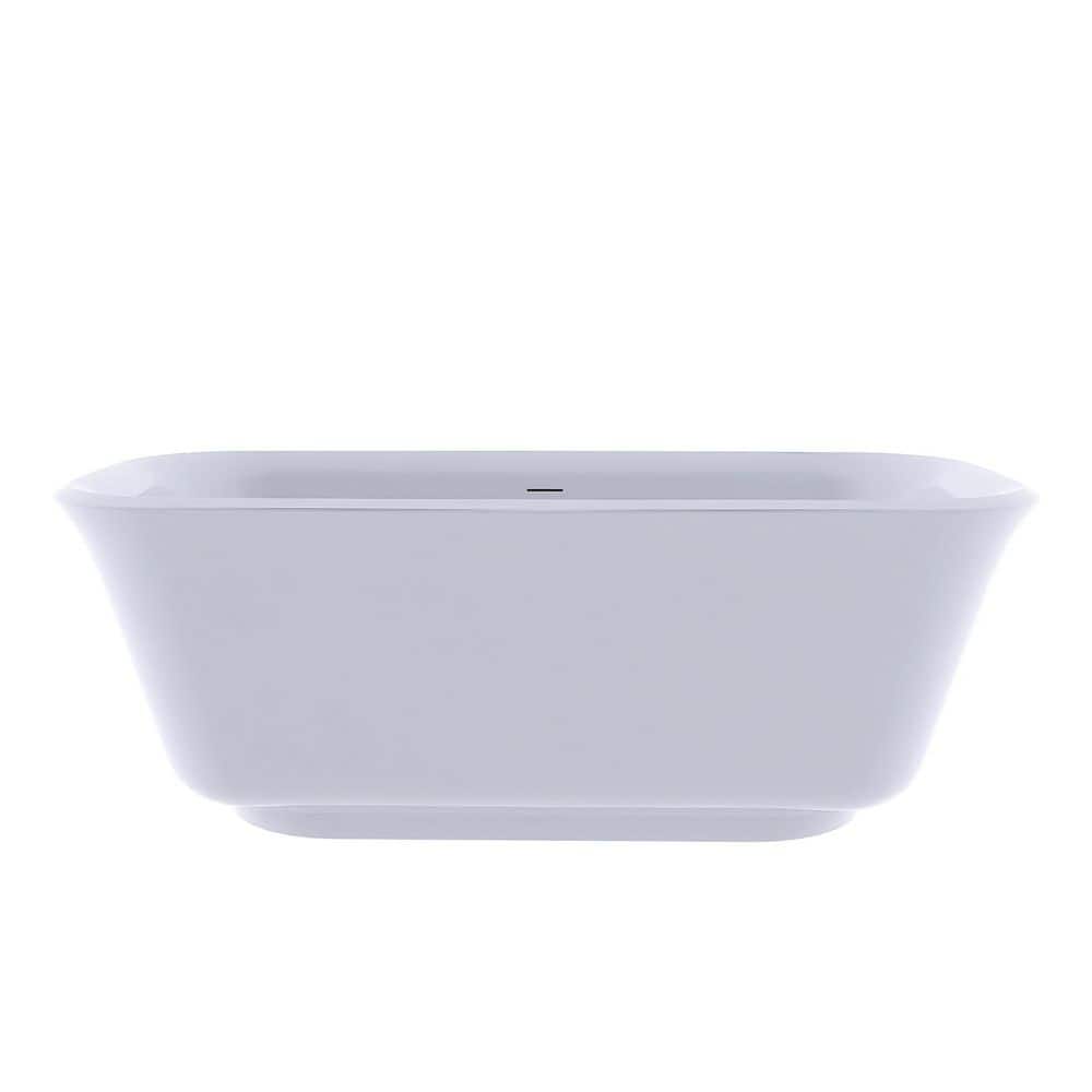 67 in. x 31.5 in. Acrylic Freestanding Flatbottom Soaking Bathtub in White price history on PriceWatchPro