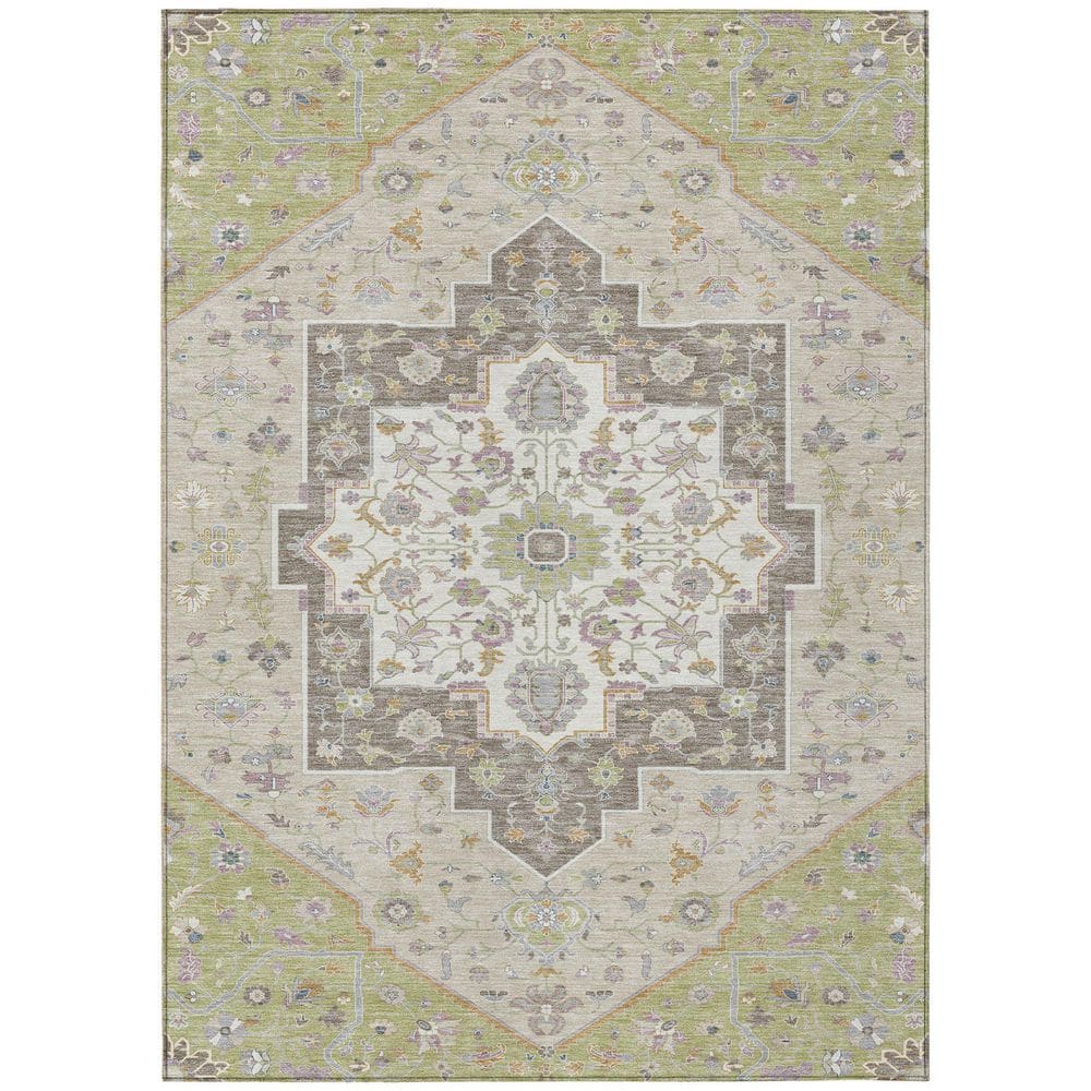 Chantille Machine Washable Indoor/Outdoor Abstract ACN2533 Aloe 9 ft. x 12 ft. Area Rug price history on PriceWatchPro