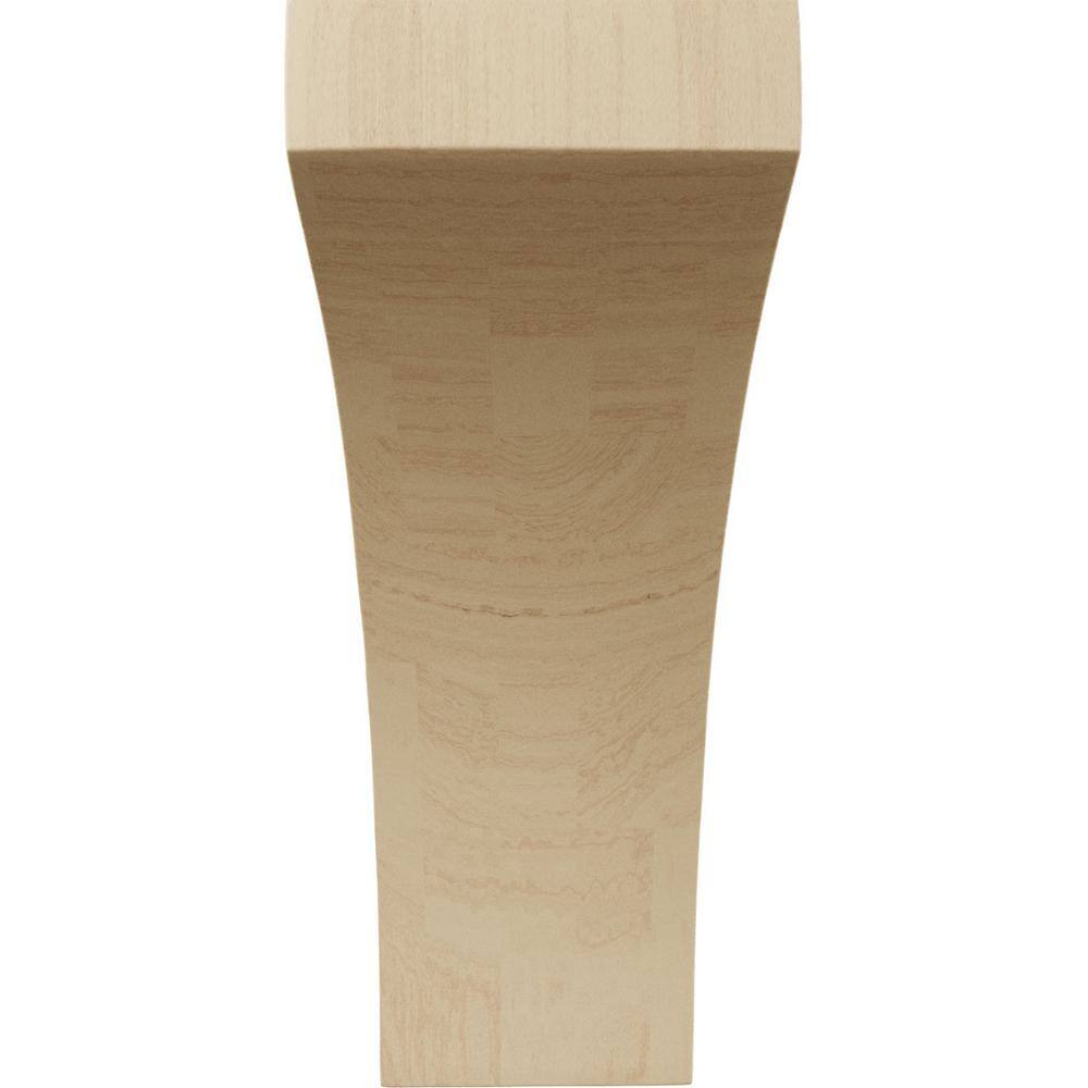 Medium Unfinished Rubberwood Corbel, 3" x 5.5" x 8"