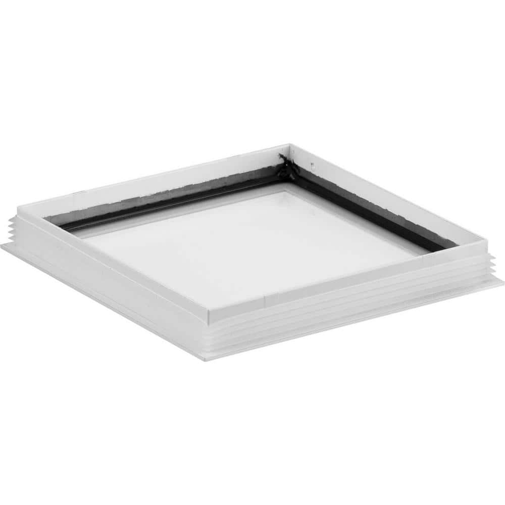 Clear Glass Square Cylinder Lens with White Rim