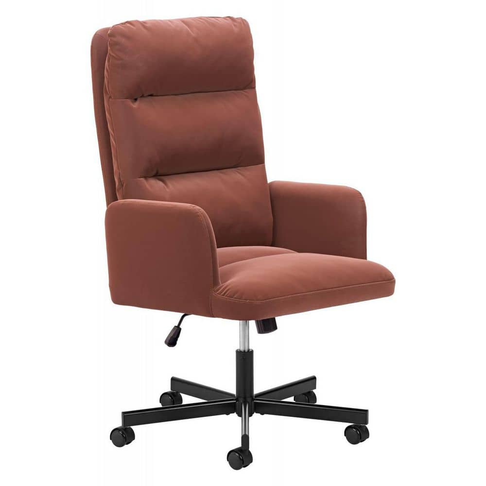 Polyester Seat Adjustable Height Executive Chair in Brown with Nonadjustable Arms price history on PriceWatchPro