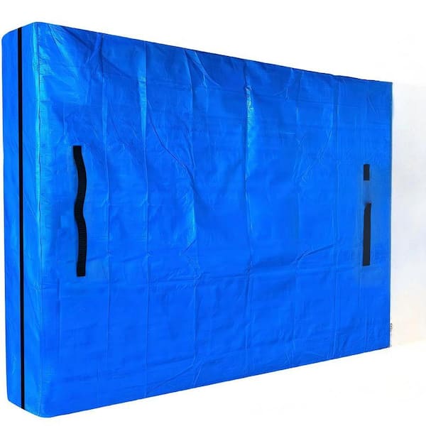 82 in. x 62 in. x 15 in. Polyethylene Waterproof Mattress Cover Bags with 8 Heavy-Duty Handles and Zipper for Moving