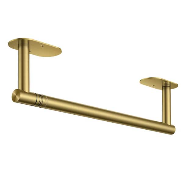 Wall Mount Single Post Toilet Paper Holder in Gold