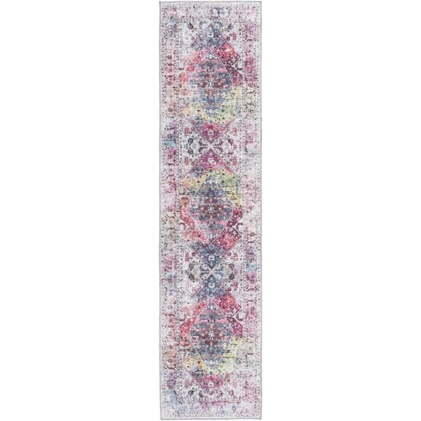 Unique Loom Yara Yash Multi 2 ft. x 8 ft. Area Rug