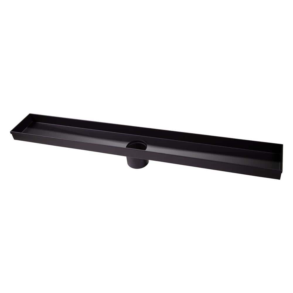 Matte Black Stainless Steel 36" Linear Shower Drain