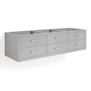 Hutton 72 in. W x 22 in. D x 18 in. H Bath Vanity Cabinet without Top in Grey