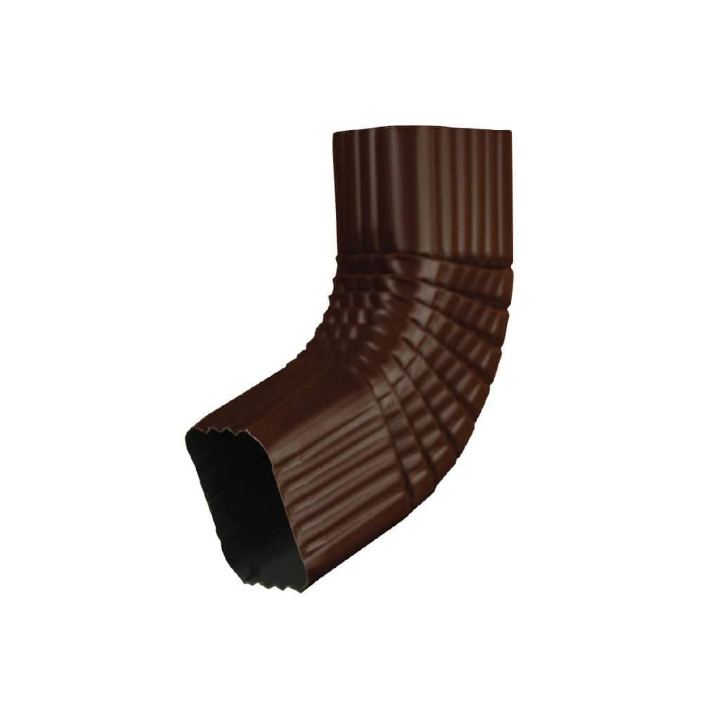 3 in. x 4 in. Royal Brown Aluminum Downspout B-Elbow price history on PriceWatchPro