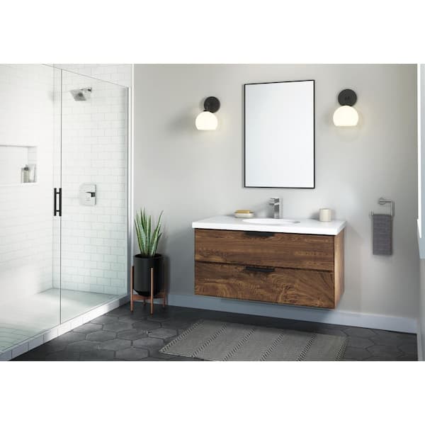 Modern 1-Spray Shower Faucet with Single Handle Single Hole Bathroom Faucet in Chrome