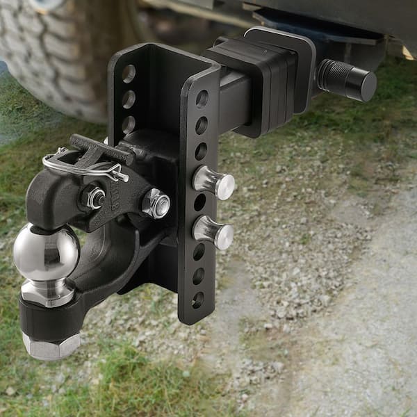 Adjustable Trailer Hitch Fit 2 in. Receiver Trailer Hitch Ball Mount with 2-5/16 in. Ball and Pin 13000 lbs. Capacity