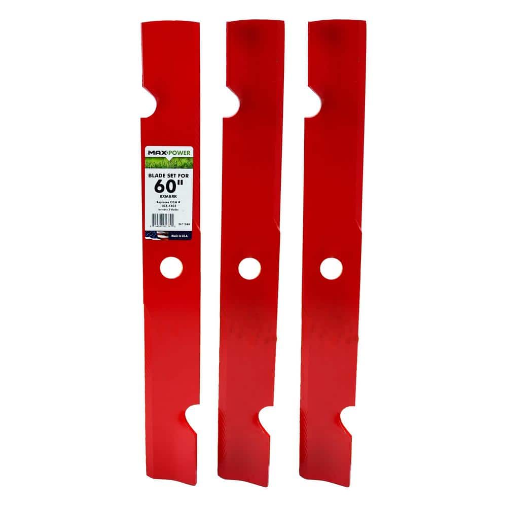3 Blade Set for Many 60 in. Cut Exmark Mowers Replaces OEM #'s 103-6403, 103-6403-S and Windsor 50-2813 price history on PriceWatchPro
