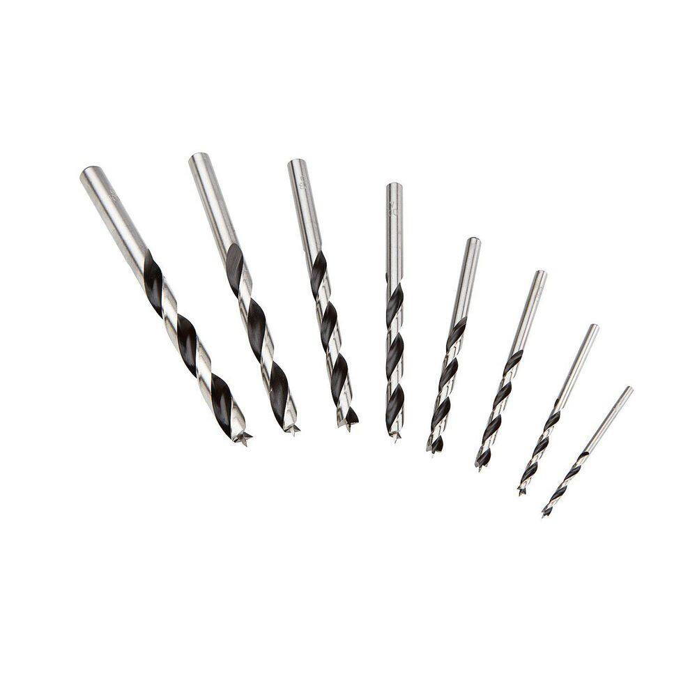 Chrome Vanadium Brad Point Drill Set In Blister Includes 3-10 mm Dia (8-Piece) price history on PriceWatchPro