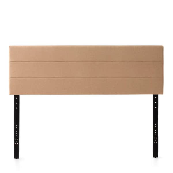 Brookside Stella Mid-Rise Upholstered Channel Headboard - Queen, Beige