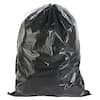 Plasticplace 61 in. W x 68 in. H 95 Gal. - 96 Gal. 2.0 mil Black Gusset  Seal Low Density Trash Bags (50-Case) W95LDB - The Home Depot