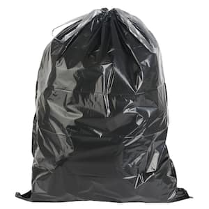 Plasticplace 17 in. W x 16 in. H 4 Gal. 0.7 mil White Flat Seal Low Density Drawstring  Bags (200-Case) W4DSWH - The Home Depot
