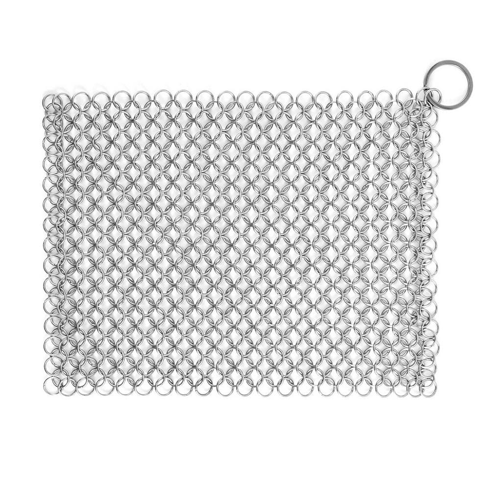 Stainless Steel Chain Mail Cast Iron Scrubber