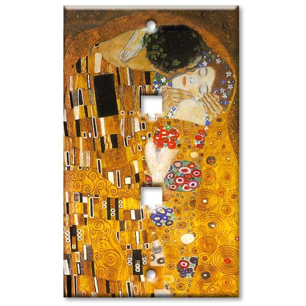 Art Plates Klimt The Kiss 2 Phone Jack Wall Plate