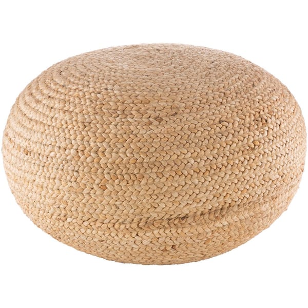 Livabliss Gianni Khaki Accent Pouf