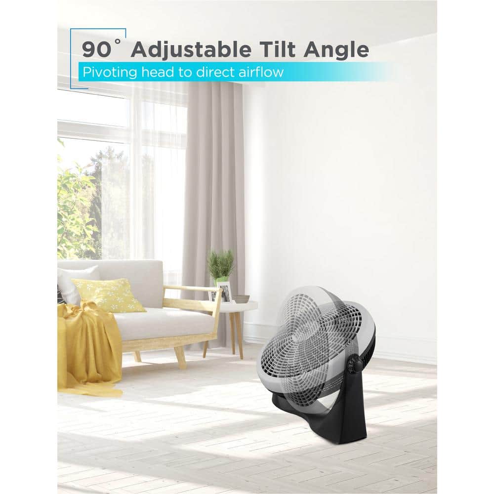 BLACK+DECKER Black+decker 16 Inch High Velocity Floor Fan, Black