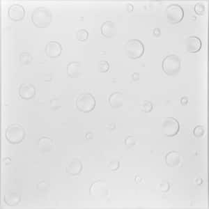 Bubbles 1.6 ft. x 1.6 ft. Glue Up Foam Ceiling Tile in Ultra Pure White