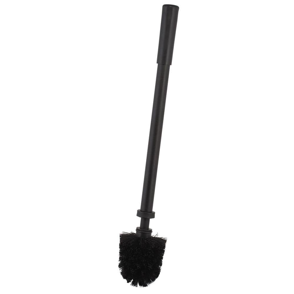 Black Stainless Steel 2-in-1 Toilet Brush and Plunger Set