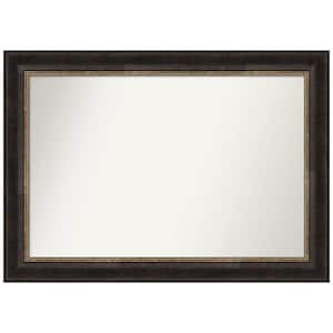 Varied Black 41.75 in. W x 29.75 in. H Rectangle Non-Beveled Framed Wall Mirror in Black