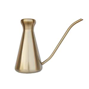 4.28 Gal. Gold Stainless Steel Watering Can (1-Pack)