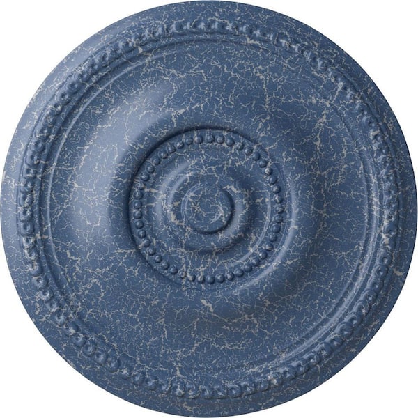 Ekena Millwork 20-5/8 in. x 1-3/8 in. Raynor Urethane Ceiling Medallion (Fits Canopies upto 6 in.), Americana Crackle