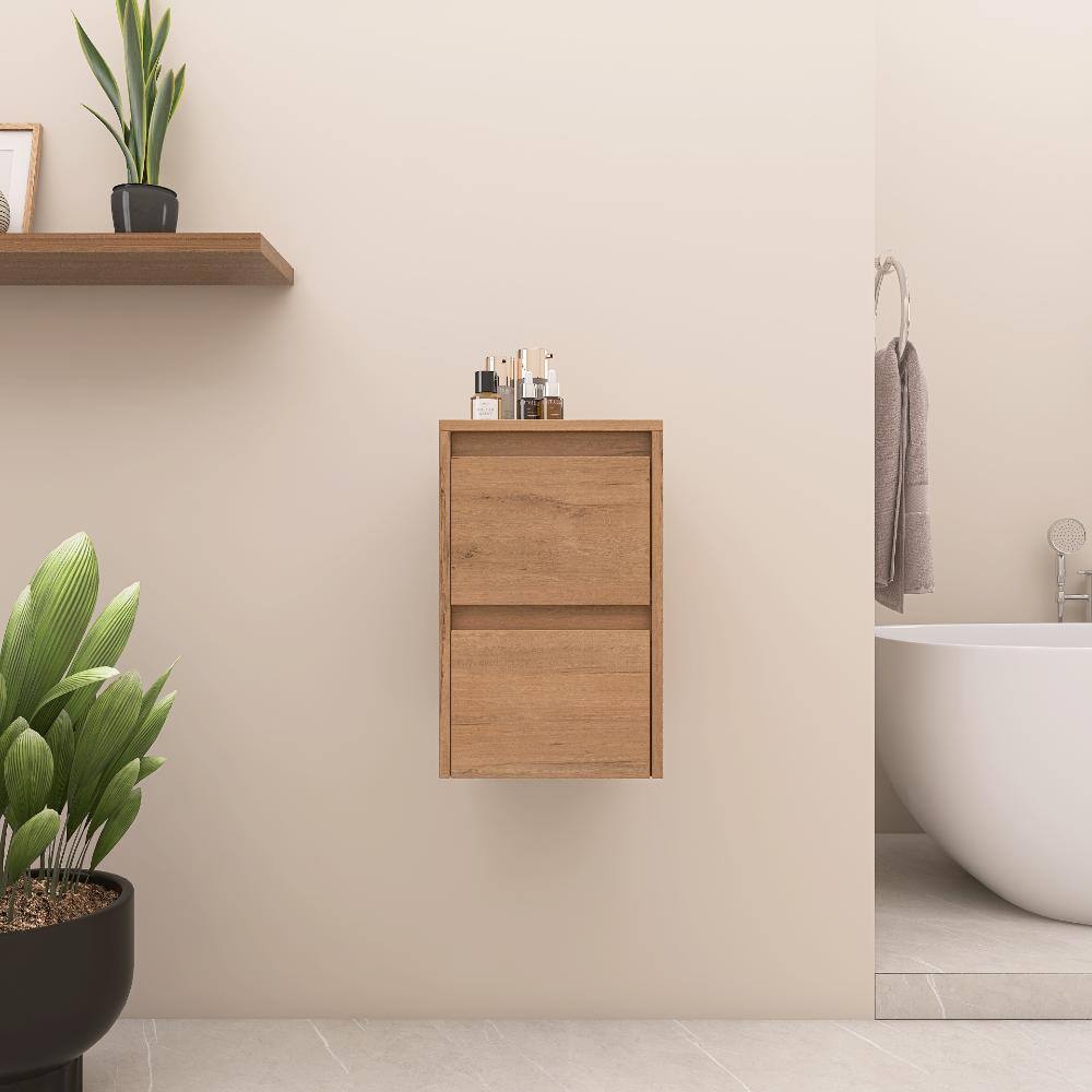 11.8 in. W x 17.9 in. D x 18.9 in. H Bathroom Storage Wall Cabinet in Imitative Oak price history on PriceWatchPro