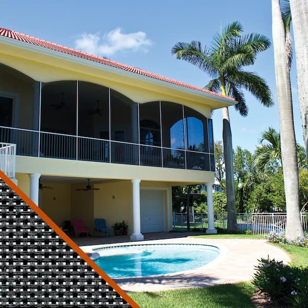 36 in. x 84 in. Charcoal Fiberglass Sun Guard 90 Solar Screen Roll for Windows and Door