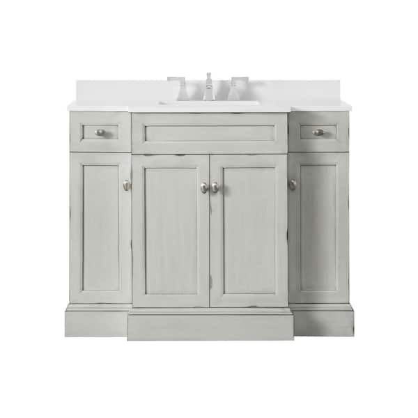 Home Decorators Collection Teagen 42 In, Home Depot 42 Inch Bathroom Vanity With Sink