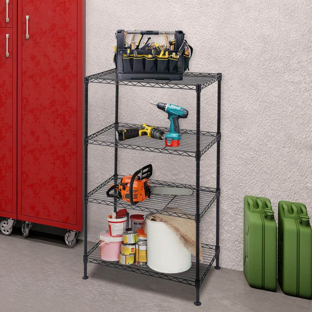 Rebrilliant 8 Tier Metal Cabinet Door Organizer, Closet Seasoning Jars  Storage Rack Adjustable Shelf Height, Black & Reviews
